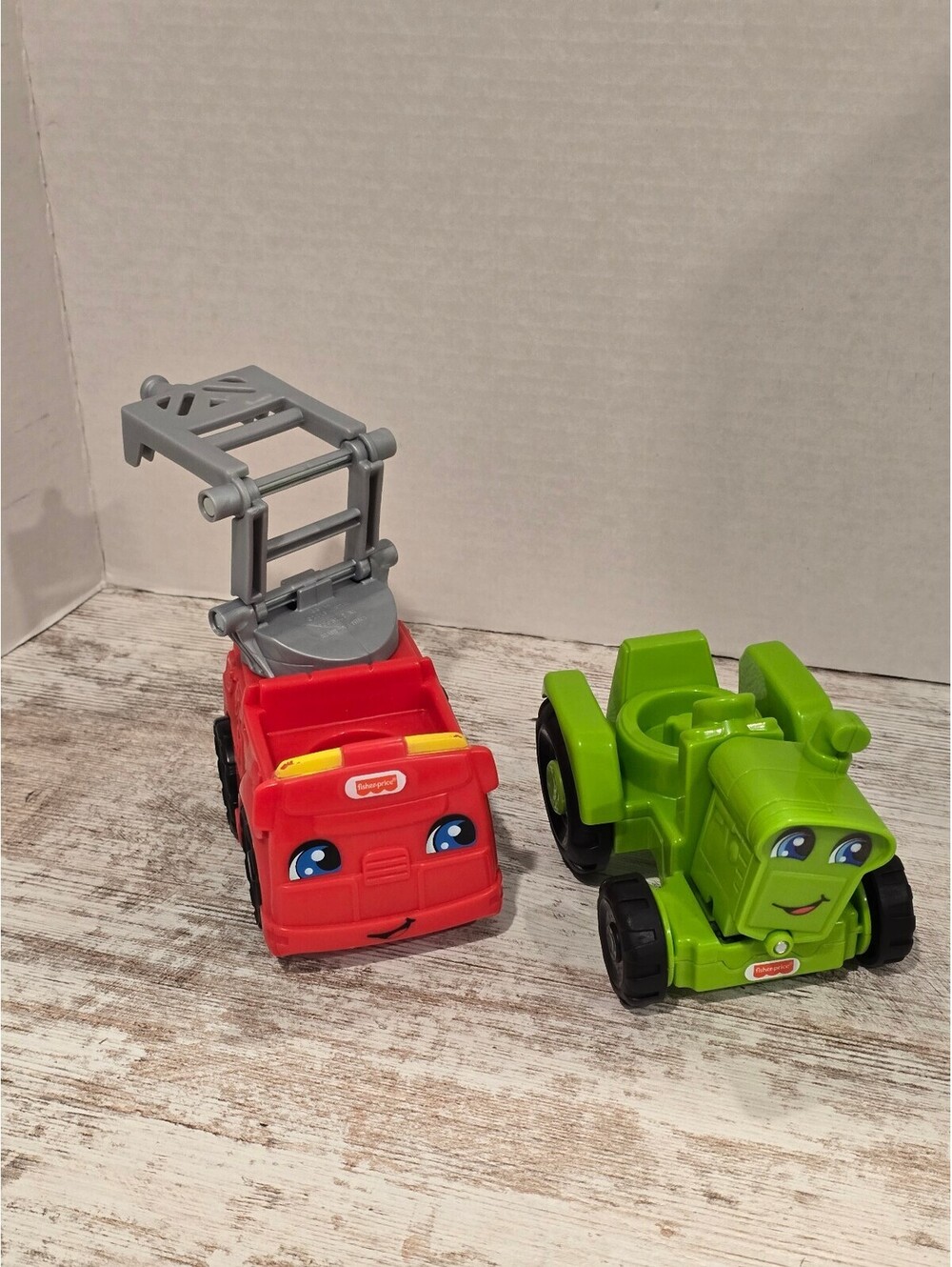 Fisher-Price Little People Fire Truck and Fire Tractor Pre-School- Play Fun
